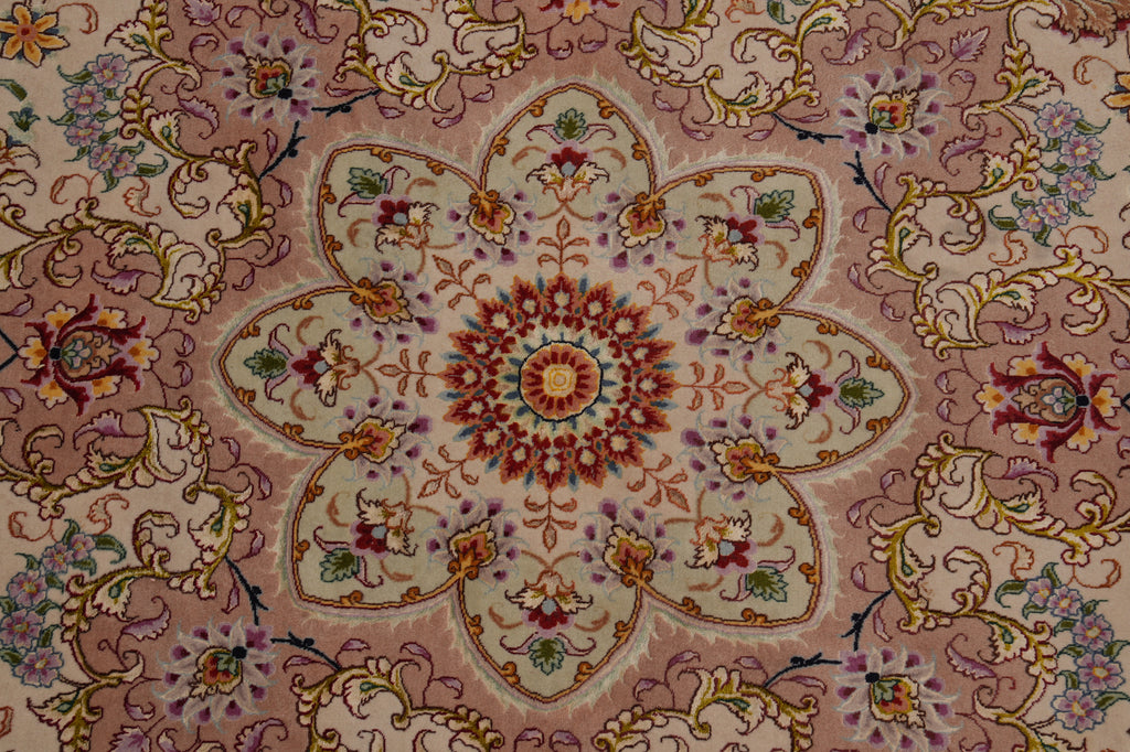 19.6 x 29.6 HANDMADE Amazing Rare Rug Super Fine 500 KPSI Wool and Silk 70 Raj Persian Tabriz Rug Mansion Oversize SIGNED Best of The Best ONE OF A KIND Iran 