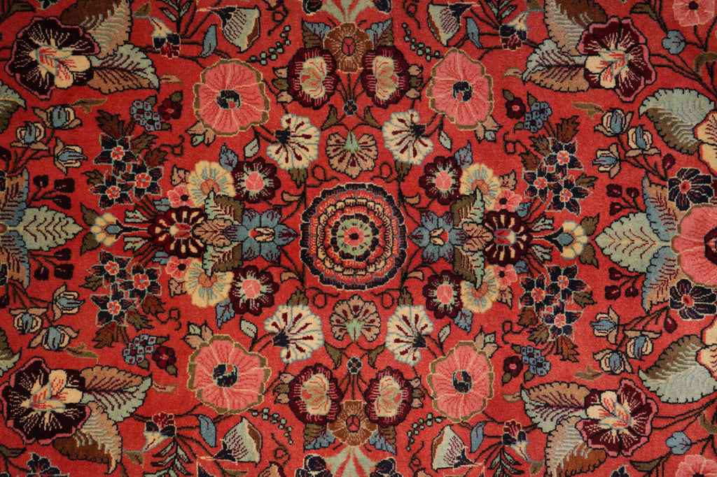 7 x 10.8 Soft Fine Elegant Persian Silky wool Floral Bijar Rug CLEARANCE SALE #B-72364