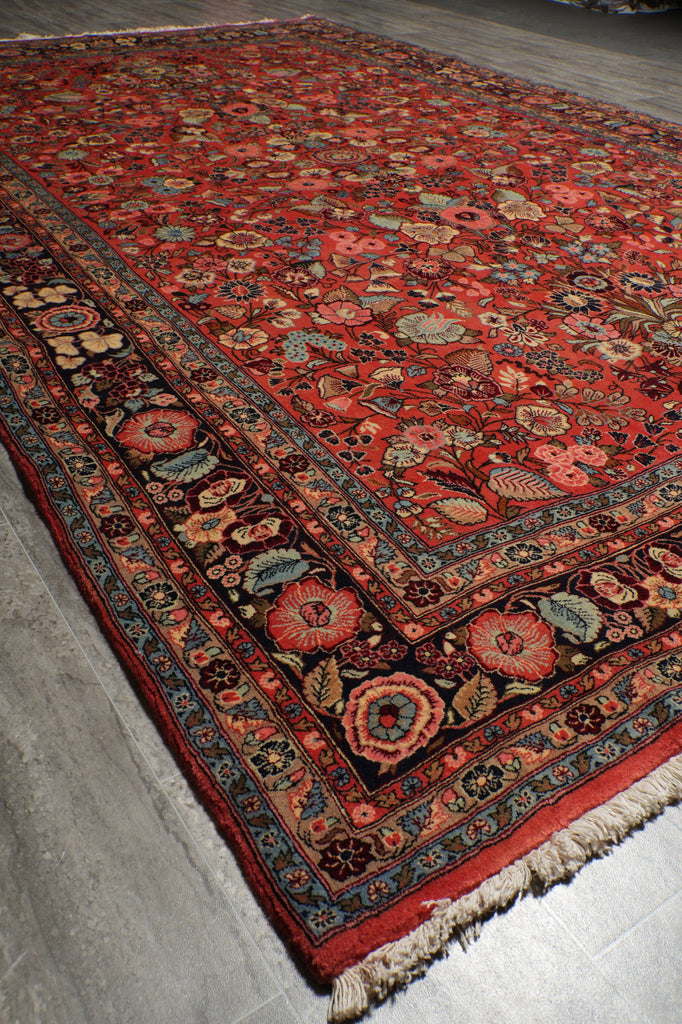 7 x 10.8 Soft Fine Elegant Persian Silky wool Floral Bijar Rug CLEARANCE SALE #B-72364