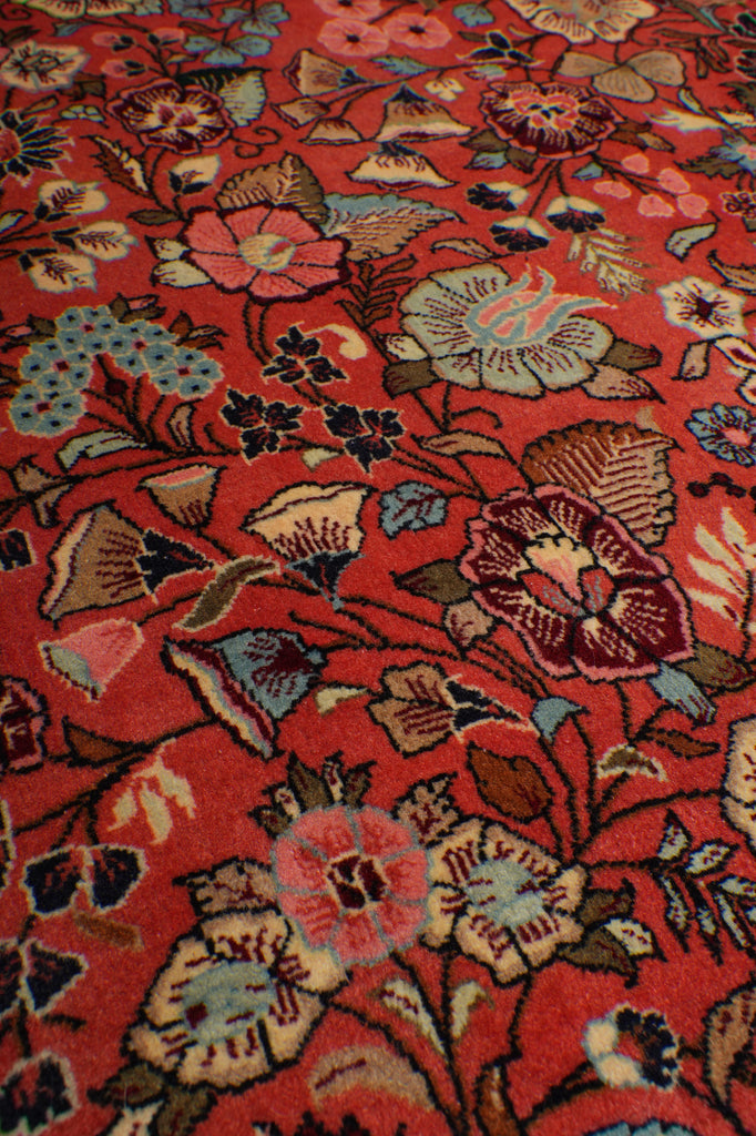 7 x 10.8 Soft Fine Elegant Persian Silky wool Floral Bijar Rug CLEARANCE SALE #B-72364