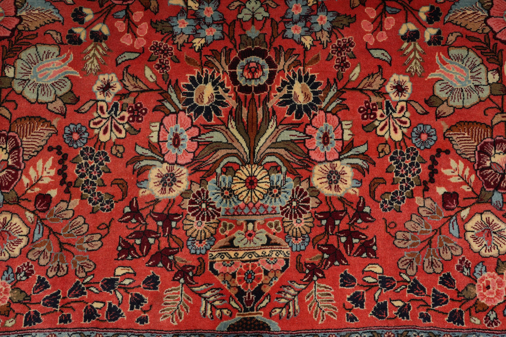 7 x 10.8 Soft Fine Elegant Persian Silky wool Floral Bijar Rug CLEARANCE SALE #B-72364