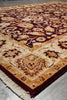 Load image into Gallery viewer, Close-up of a patterned rug with intricate designs on a plain background