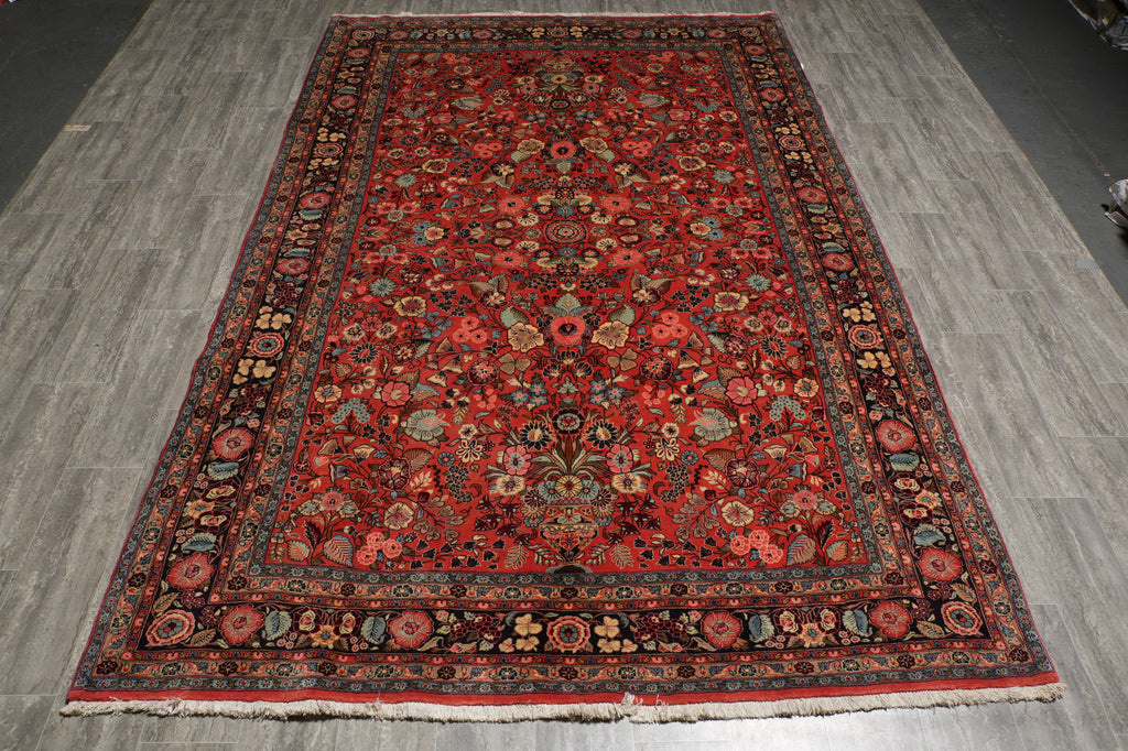 7 x 10.8 Soft Fine Elegant Persian Silky wool Floral Bijar Rug CLEARANCE SALE #B-72364