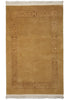Load image into Gallery viewer, 4 x 6 Squash Color Gabbeh Wool &amp; Silk Nepalese/Tibet Rug #PIX-14275