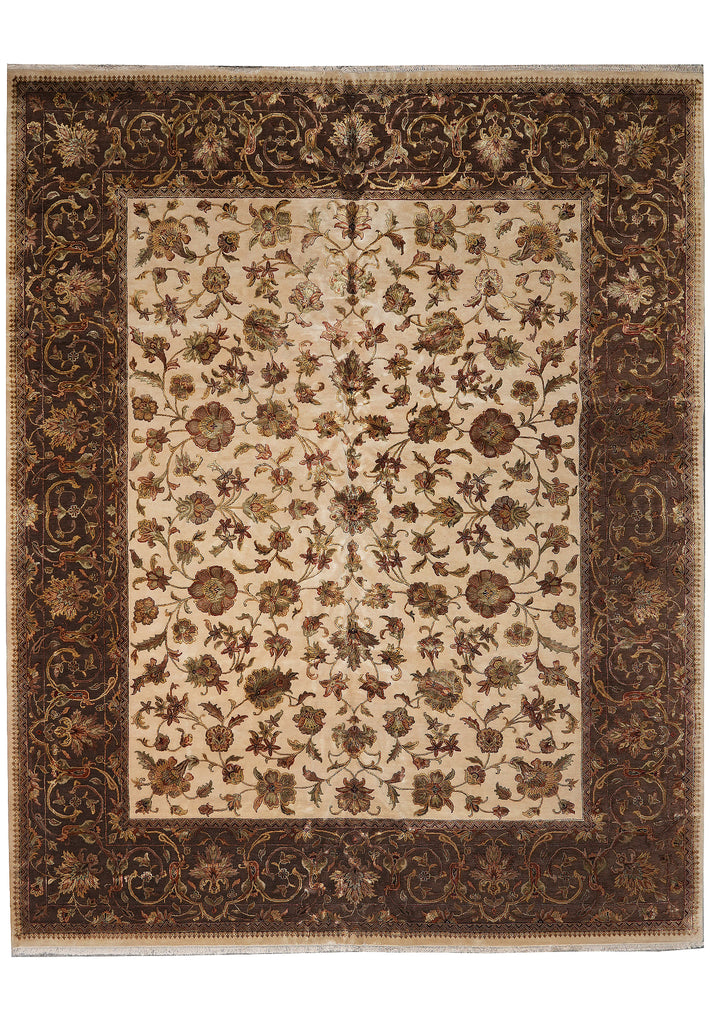 11.11 x 15 Wool and Silk Top Quality Jaipur Rug