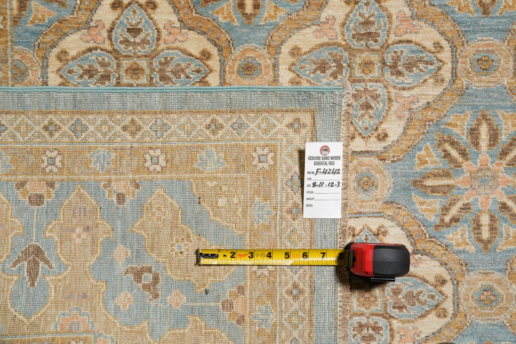 9 x 12.3 Finer Zigler Chobi Peshawar 10/10 Quality Rug Fine Natural Wool #F-4242