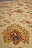 Load image into Gallery viewer, 6.6 x 9.7 Quality Natural Wool Hand-Knotted Chobi Peshawar Rug Happy Warm Neutral Colors #B-73637