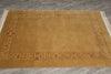 Load image into Gallery viewer, 4 x 6 Squash Color Gabbeh Wool &amp; Silk Nepalese/Tibet Rug #PIX-14275
