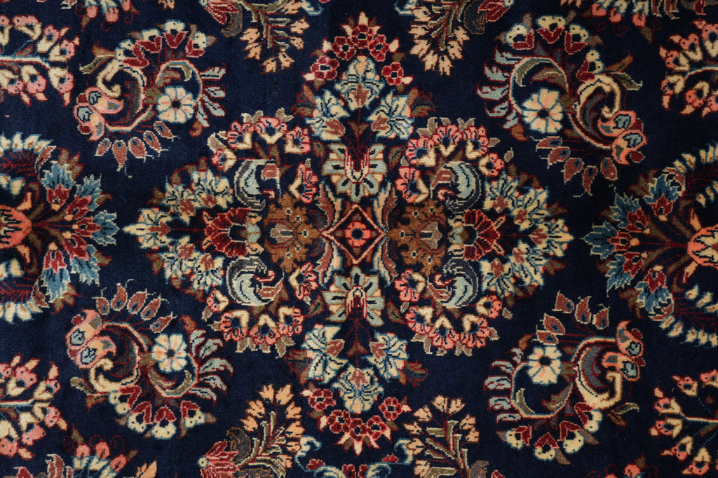 7 x 10.4 White Ivory Semi Antique Persian Sarouk Rug #B-72243