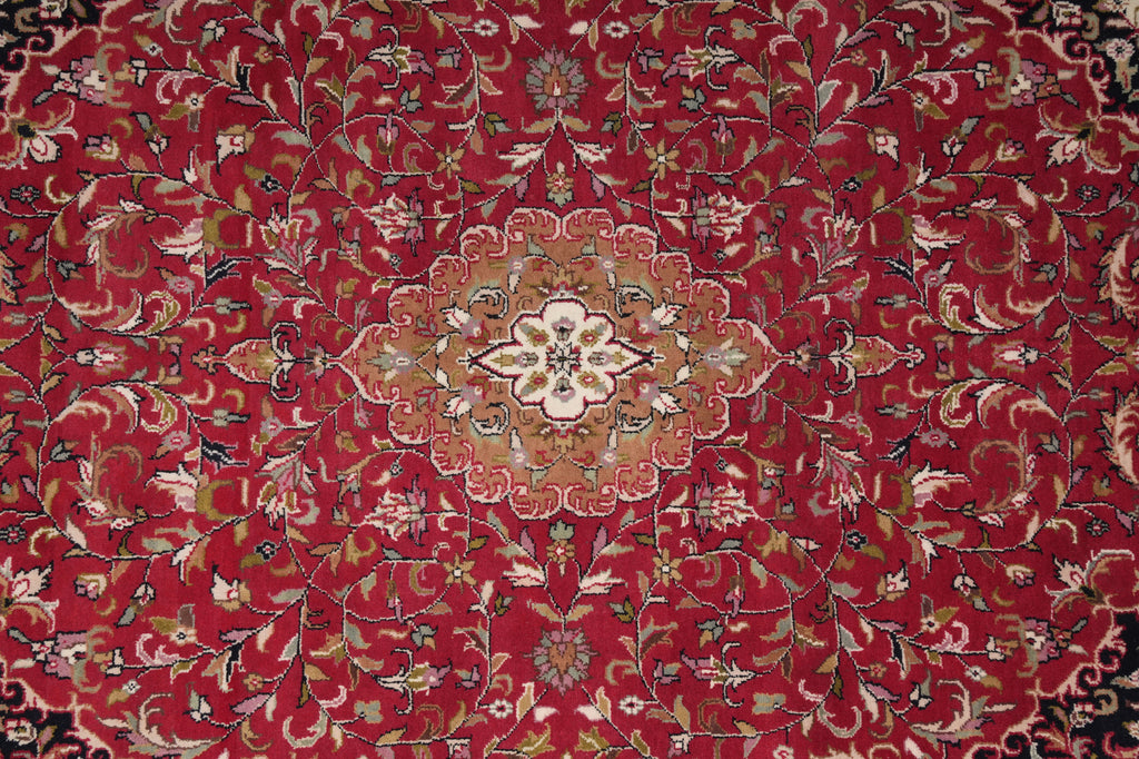 6.7 x 9.5 Hand-Knotted Jaipur Kashan Rug #PIX-9399