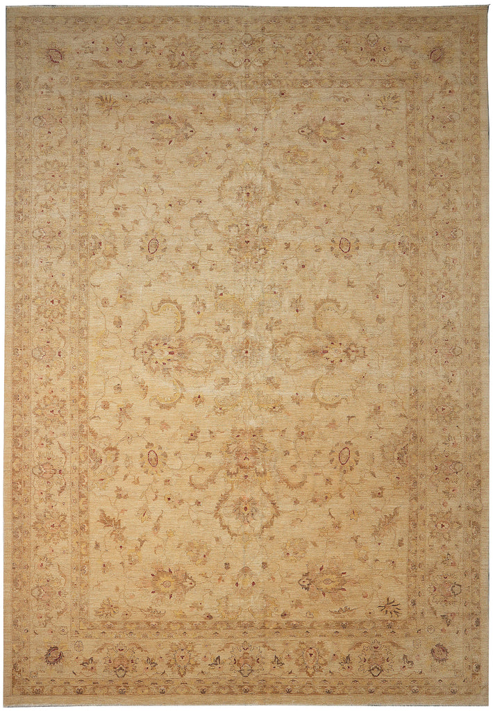 13.10 x 19.5 Beige Gold Chobi Peshawar Rug Sale