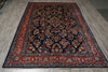 Load image into Gallery viewer, 7 x 10.4 White Ivory Semi Antique Persian Sarouk Rug #B-72243