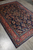 Load image into Gallery viewer, 7 x 10.4 White Ivory Semi Antique Persian Sarouk Rug #B-72243