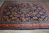 Load image into Gallery viewer, 7 x 10.4 White Ivory Semi Antique Persian Sarouk Rug #B-72243