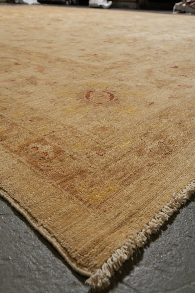 14 x 19.5 Beige Gold Chobi Peshawar Rug Sale #PIX-15453