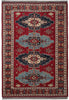 Load image into Gallery viewer, 6.7 x 9 Hand-Knotted Kazak Chechen Rug Wool On Wool #F-3184