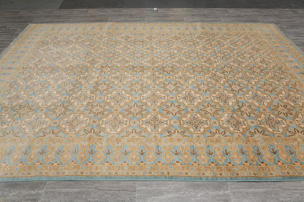 9 x 12.3 Finer Zigler Chobi Peshawar 10/10 Quality Rug Fine Natural Wool #F-4242