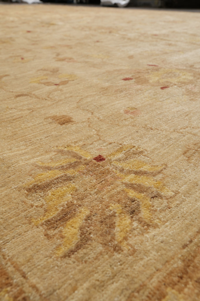 14 x 19.5 Beige Gold Chobi Peshawar Rug Sale #PIX-15453
