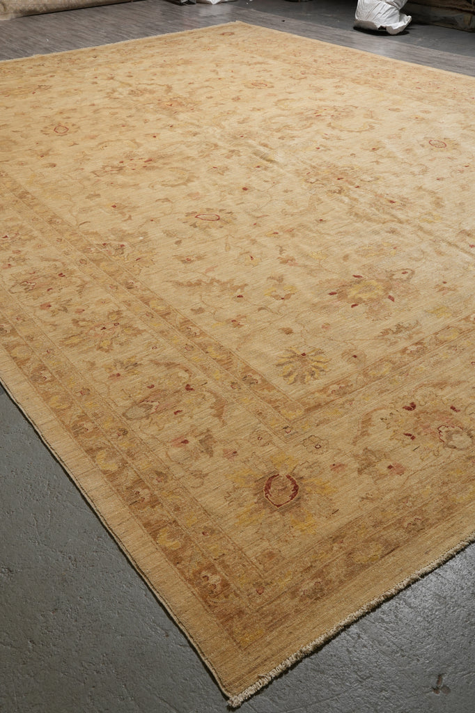 14 x 19.5 Beige Gold Chobi Peshawar Rug Sale #PIX-15453
