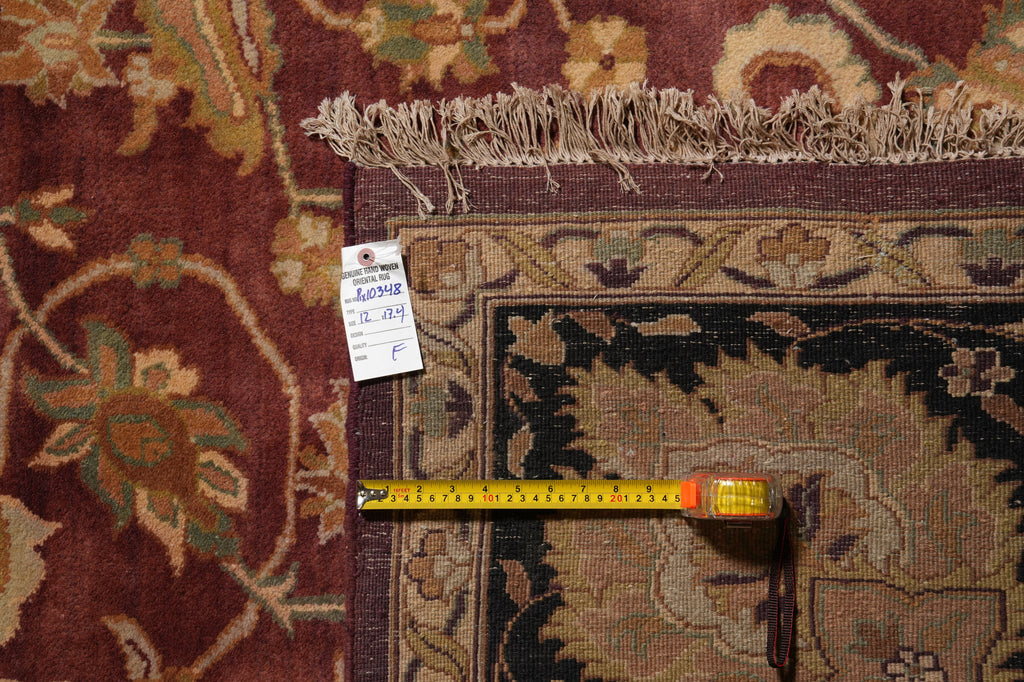 12 x 17.4 Quality Jaipur Rug Rustic Burgundy Black #PIX-10348