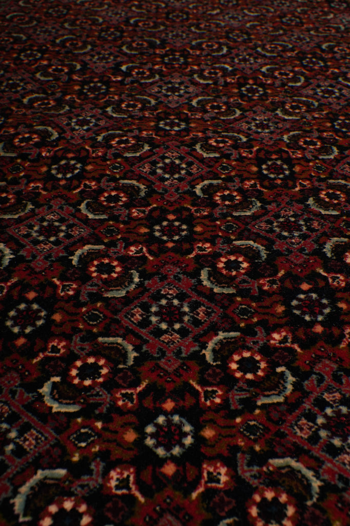 7 x 8.5 Squarish Quality Persian Bijar Rug Royal Blue Herati #B-72377