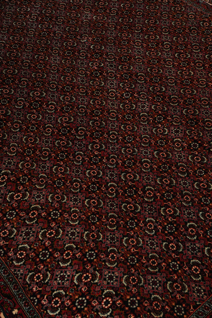 7 x 8.5 Squarish Quality Persian Bijar Rug Royal Blue Herati #B-72377