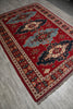 Load image into Gallery viewer, 6.7 x 9 Hand-Knotted Kazak Chechen Rug Wool On Wool #F-3184