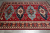 Load image into Gallery viewer, 6.7 x 9 Hand-Knotted Kazak Chechen Rug Wool On Wool #F-3184