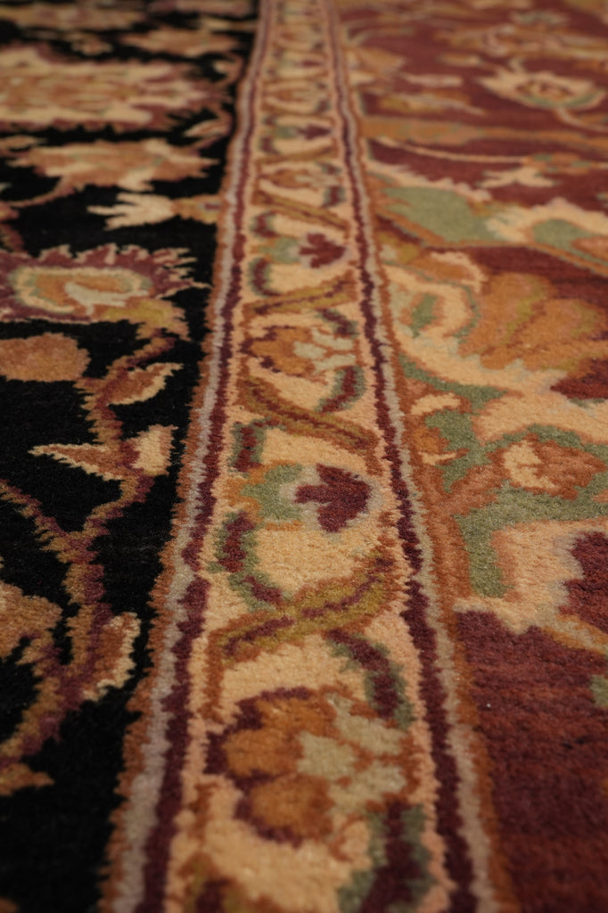 12 x 17.4 Quality Jaipur Rug Rustic Burgundy Black #PIX-10348