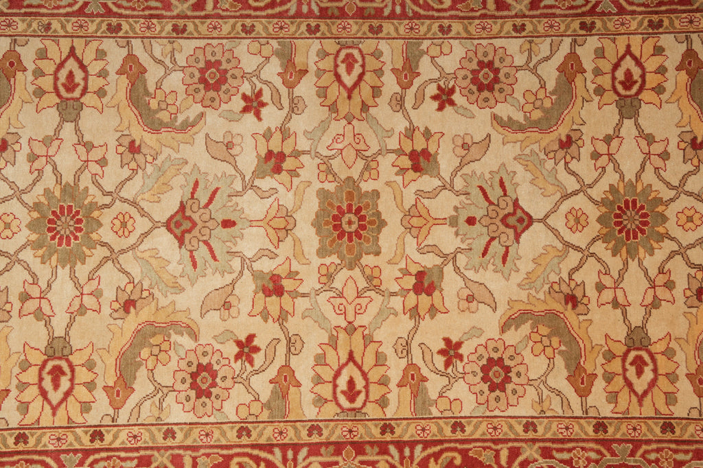 5.10 x 8.7 New Hand-knotted Oushak Rug Beige Coral #PIX-18854