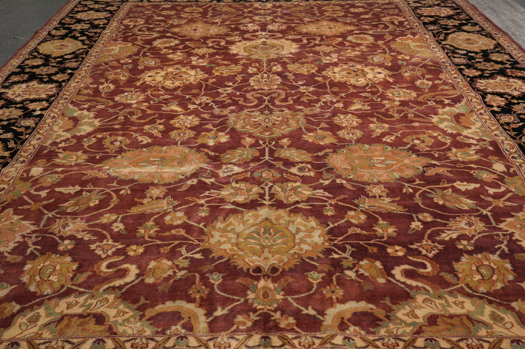 12 x 17.4 Quality Jaipur Rug Rustic Burgundy Black #PIX-10348