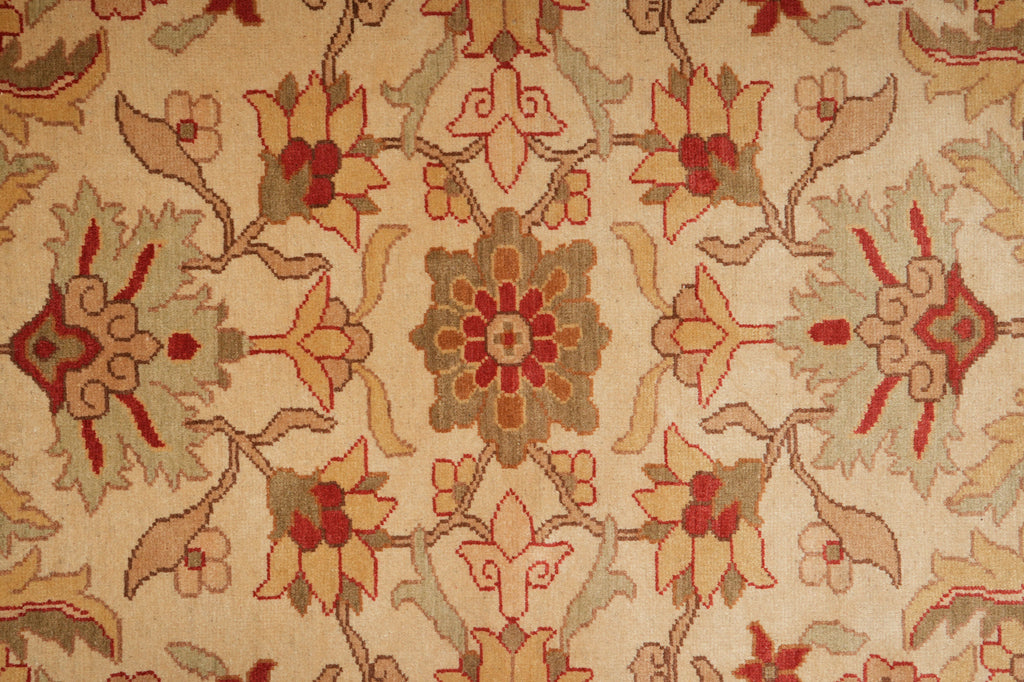 5.10 x 8.7 New Hand-knotted Oushak Rug Beige Coral #PIX-18854