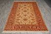 Load image into Gallery viewer, 5.10 x 8.7 New Hand-knotted Oushak Rug Beige Coral #PIX-18854