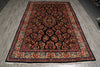Load image into Gallery viewer, 7 x 10.7 Navy Blue Fine Persian Sarouk Rug #B-72774