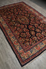 Load image into Gallery viewer, 7 x 10.7 Navy Blue Fine Persian Sarouk Rug #B-72774