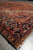 Load image into Gallery viewer, Close-up of an intricately designed rug with a focus on patterns and colors.