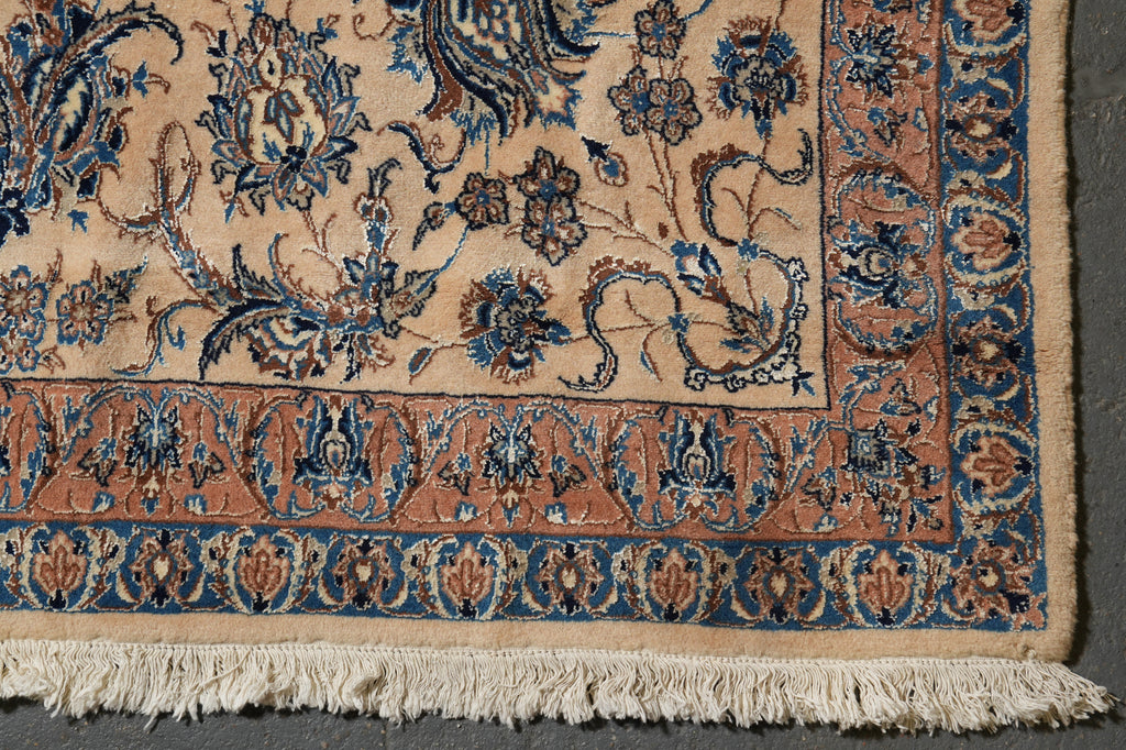 14 x 25.6 ft Large Fine Persian Nain Wool & Silk Rug – Hand-Knotted 400 KPSI Masterpiece #F-5938