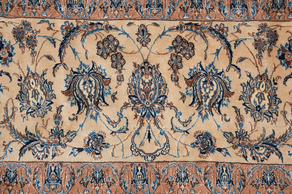 14 x 25.6 ft Large Fine Persian Nain Wool & Silk Rug – Hand-Knotted 400 KPSI Masterpiece #F-5938