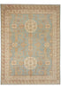 Load image into Gallery viewer, 9 x 11.9 Light Blue New Handmade Chotan Chobi Peshawar Rug #F-4245