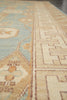 Load image into Gallery viewer, 9 x 11.9 Light Blue New Handmade Chotan Chobi Peshawar Rug #F-4245