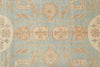 Load image into Gallery viewer, 9 x 11.9 Light Blue New Handmade Chotan Chobi Peshawar Rug #F-4245