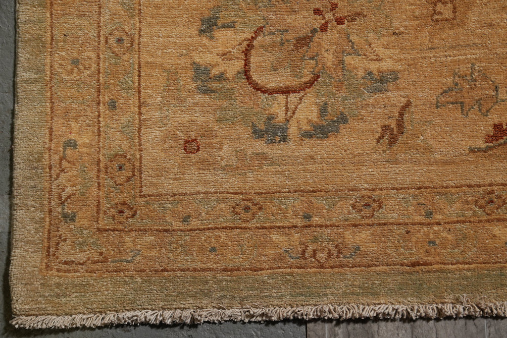 13 x 17.5 Light Green Chobi Peshawar Zigler Rug Sale #PIX-15433