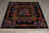 Load image into Gallery viewer, 6 x 6 Feet Square Handmade Rug French Black #PIX-16005a