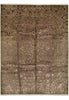 Load image into Gallery viewer, 9 x 12 High Quality Wool and SIlk Jaipur Rug Brown Green Carpet #F-4246