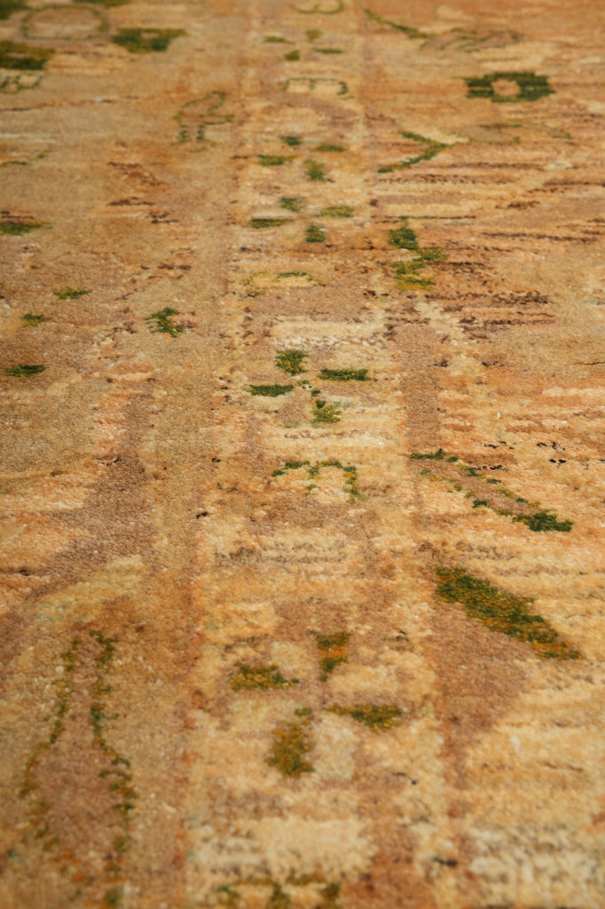 Close-up of a textured surface with brown and green patterns