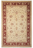 Load image into Gallery viewer, Decorative rug with intricate patterns and a border on a plain background