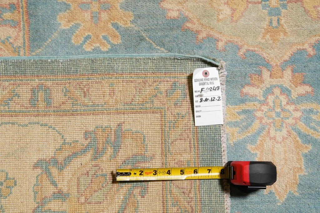 8.10 x 12.2 Light Aqua Blue Zigler Chobi Peshawar Rug #F-4248