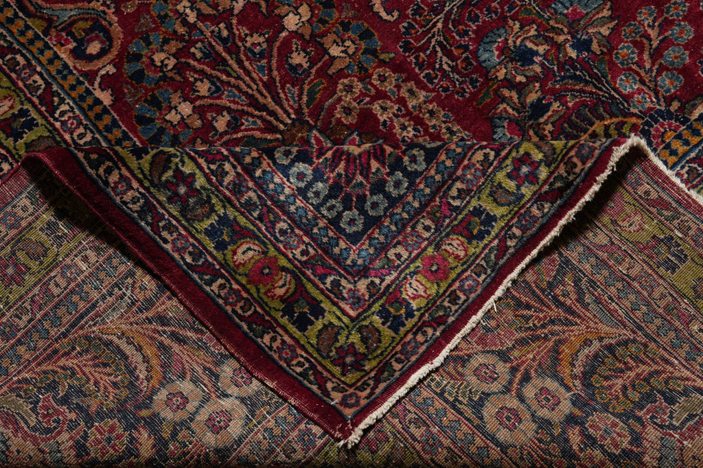 12 x 15 Antique Persian Sarouk Rug 1930's #PIX-416
