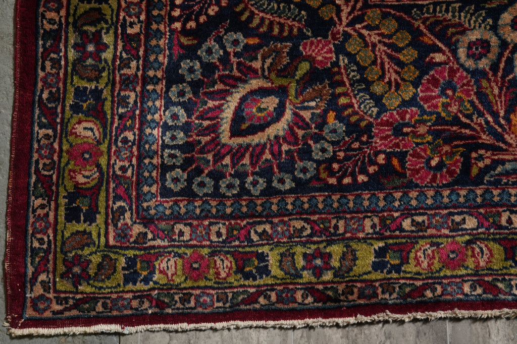 12 x 15 Antique Persian Sarouk Rug 1930's #PIX-416