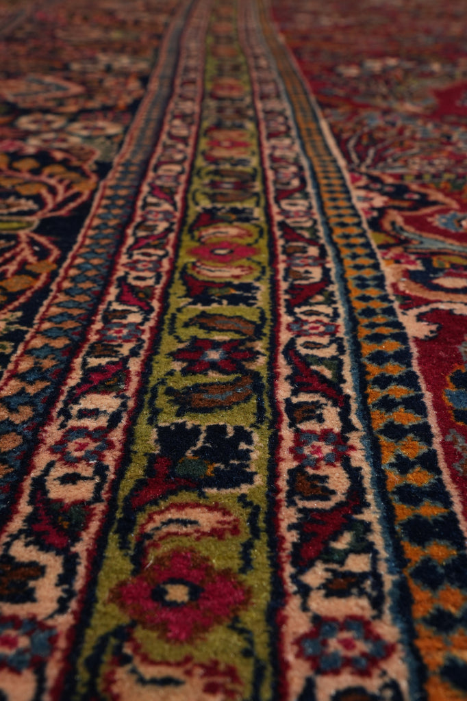 12 x 15 Antique Persian Sarouk Rug 1930's #PIX-416